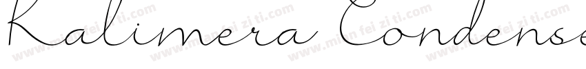 Kalimera Condensed字体转换
